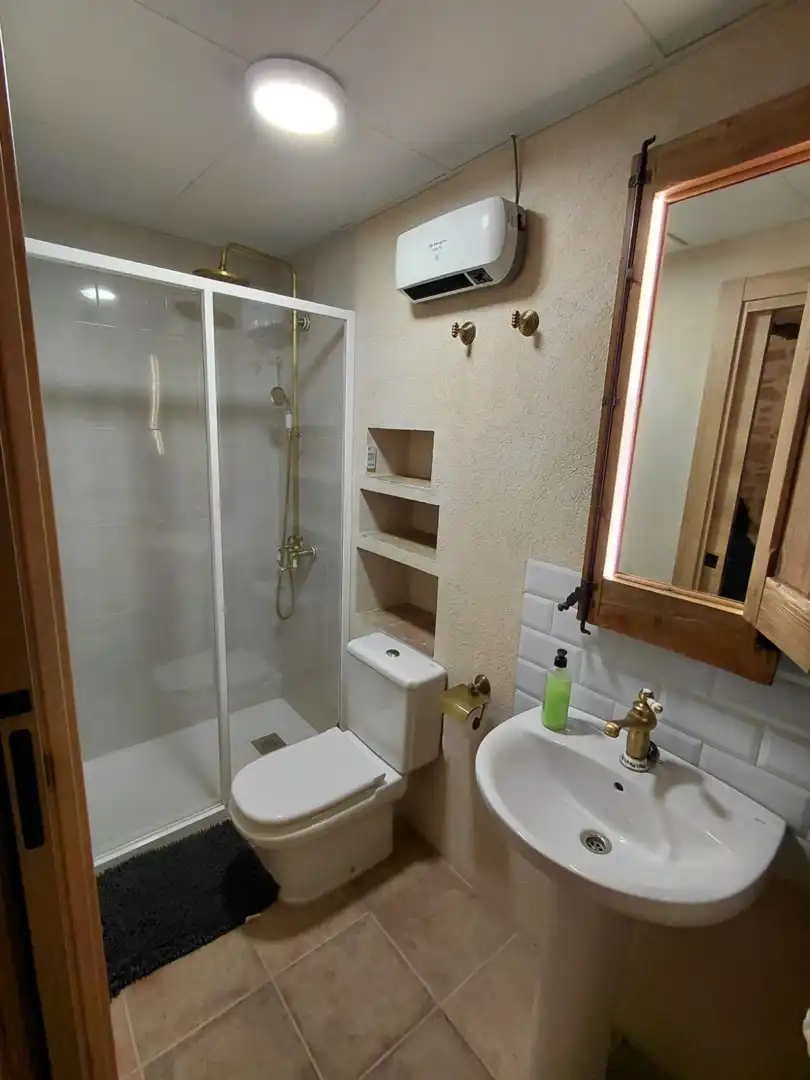 Bathroom of Houses for rent in Mazaleón  with Air Conditioner, Heating and Furnished