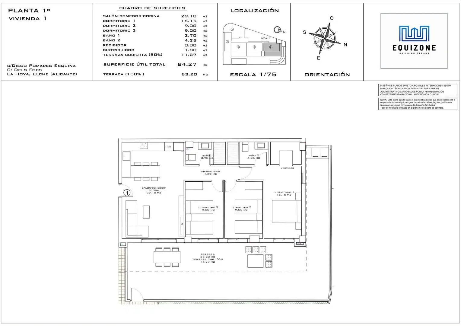 Erdgeschoss zum Verkauf in Elche / Elx mit Privatgarten, Terrasse und Schwimmbad