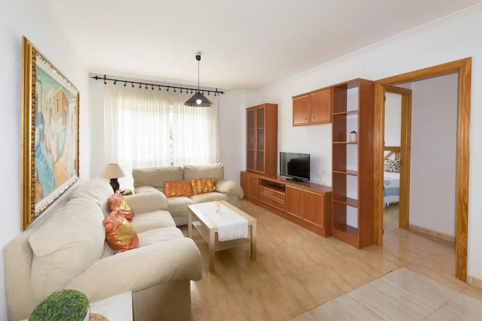 Living room of Flat for sale in Roquetas de Mar