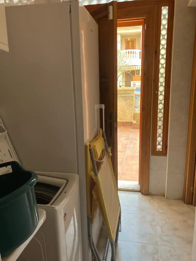 Terrasse von Einfamilien-Reihenhaus zur Miete in Santa Pola mit Möbliert und Haustiere erlaubt
