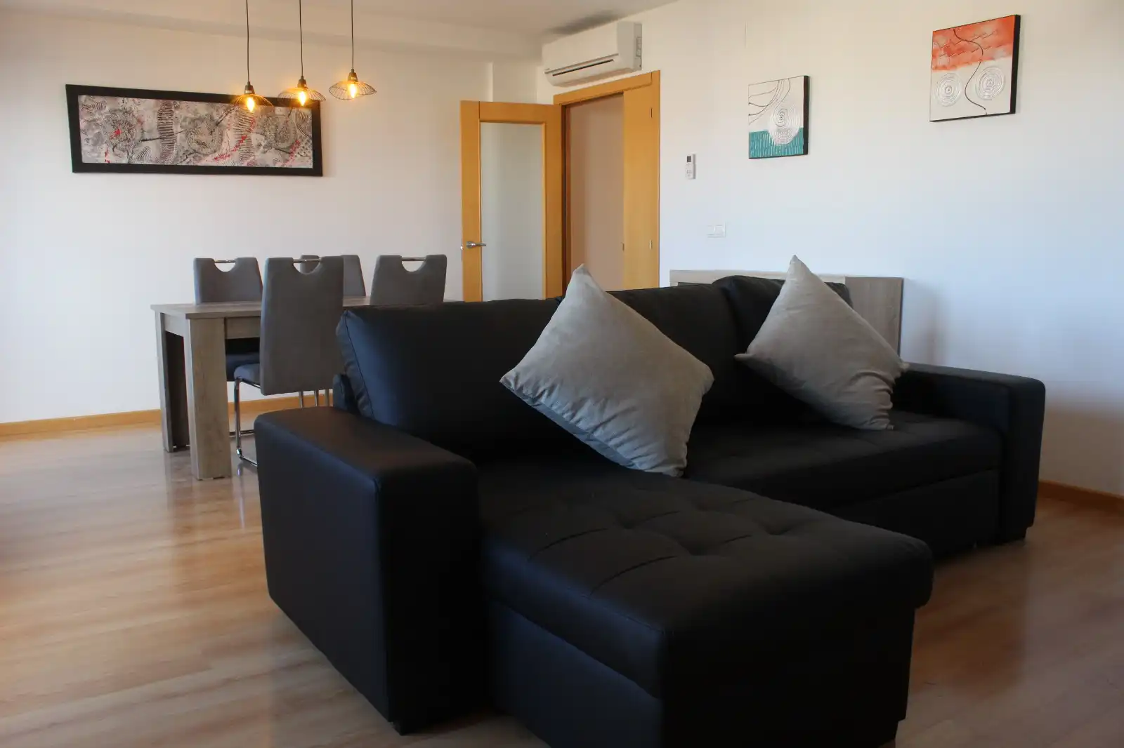 Sala d'estar de Àtic en venda en Pedreguer amb Aire condicionat, Terrassa i Piscina