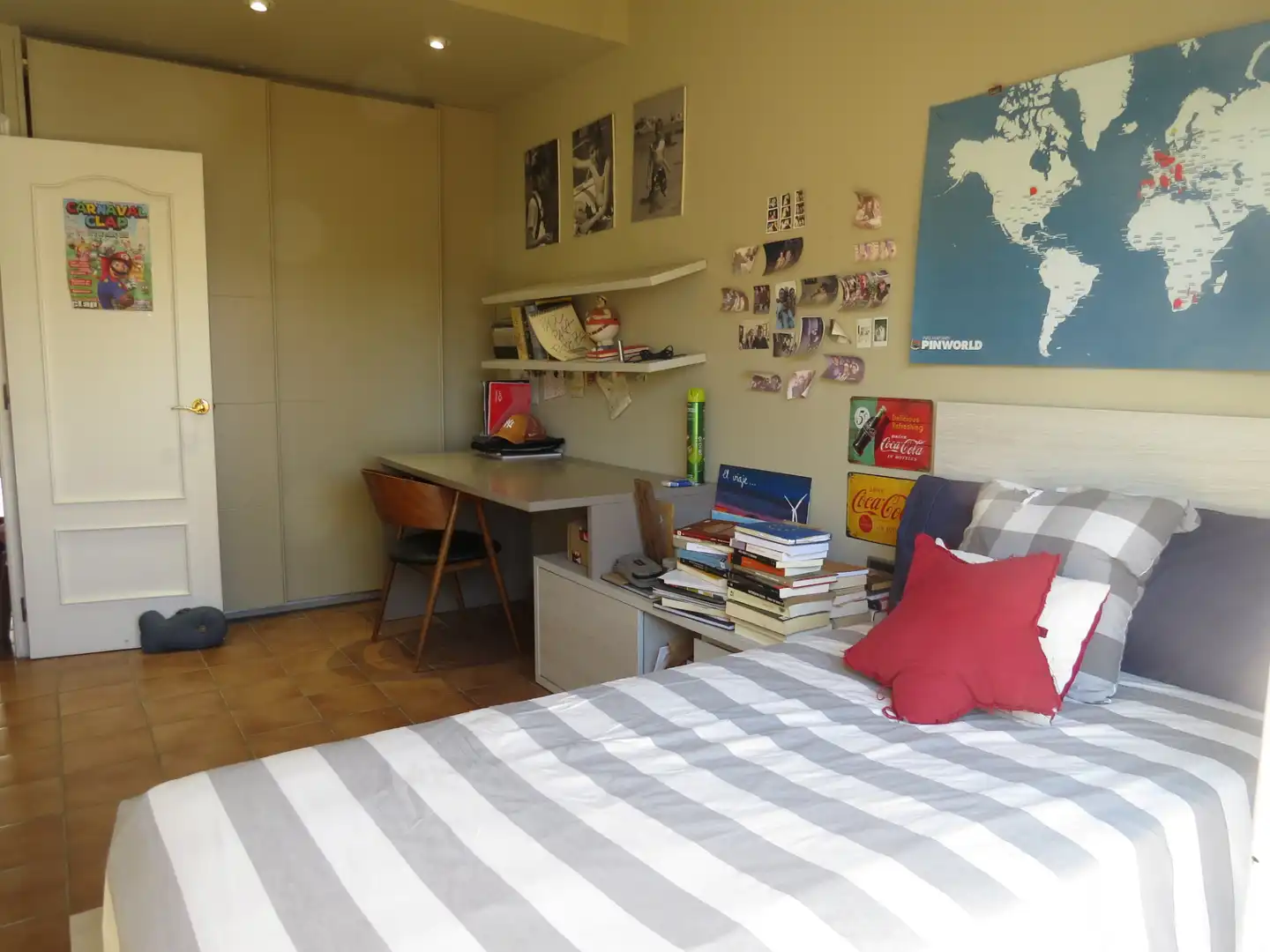 Schlafzimmer von Country house zur Miete in Sant Andreu de Llavaneres mit Heizung, Parkett und Terrasse