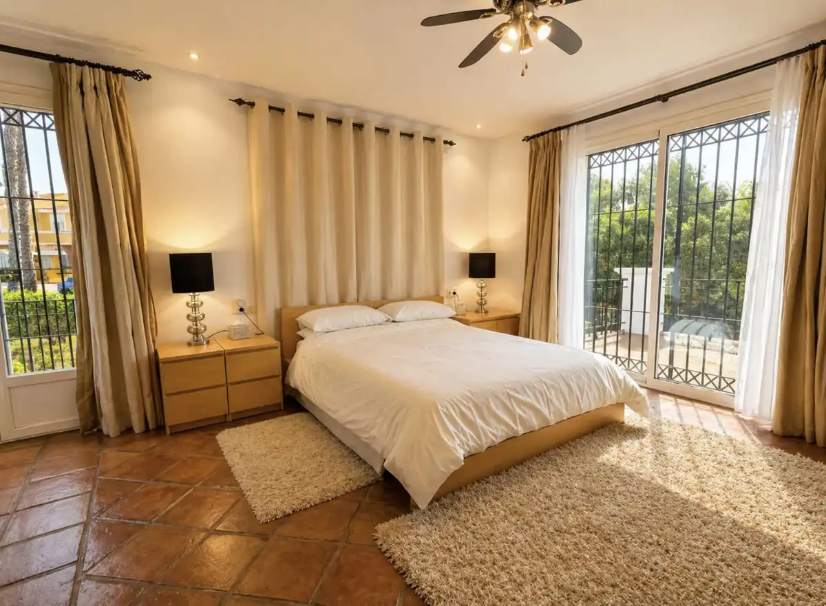 Habitación de Casa o chalet en venta en Manilva con Aire acondicionado, Jardín privado y Terraza