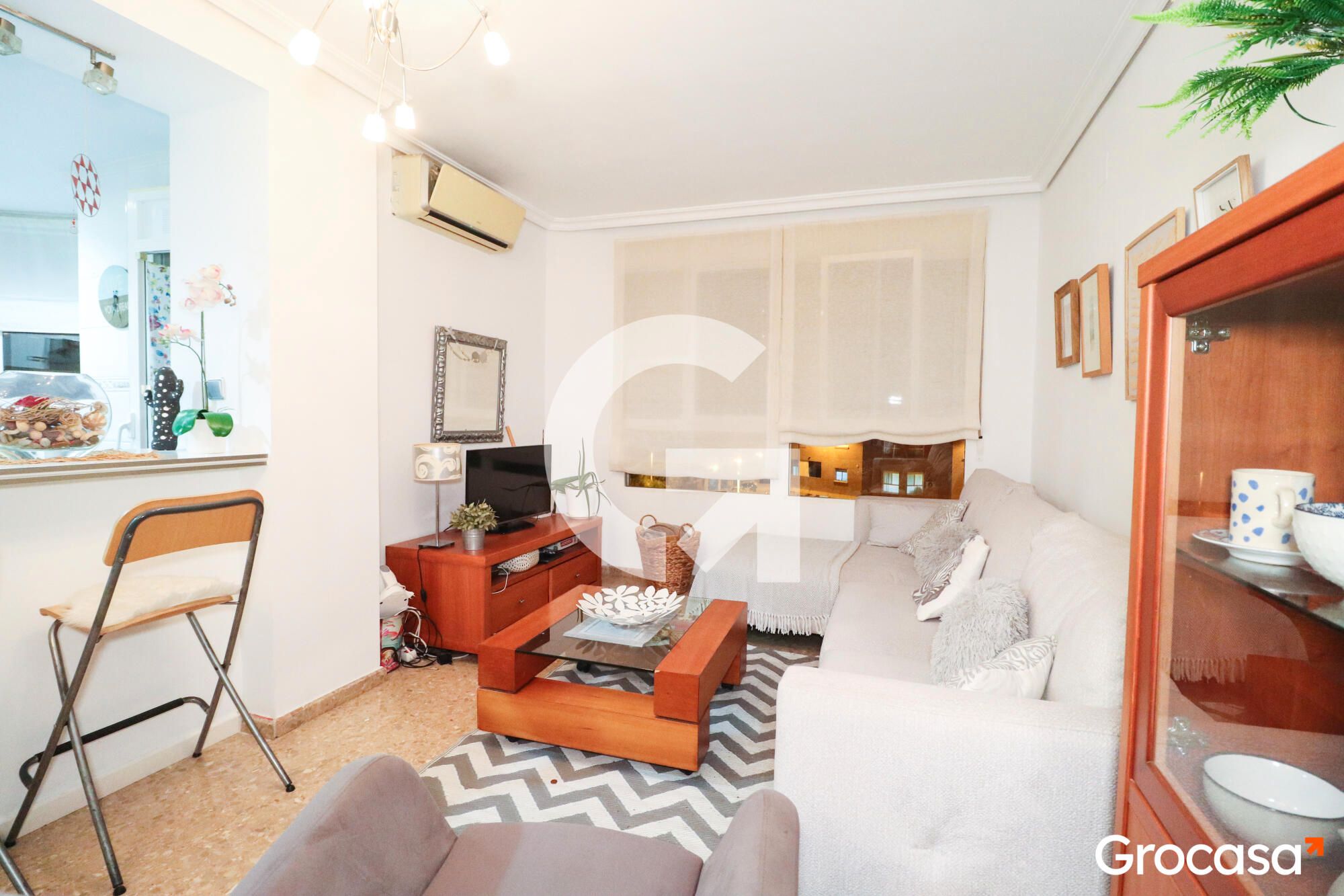 Living room of Flat for sale in Sagunto / Sagunt  with Air Conditioner, Heating and Oven