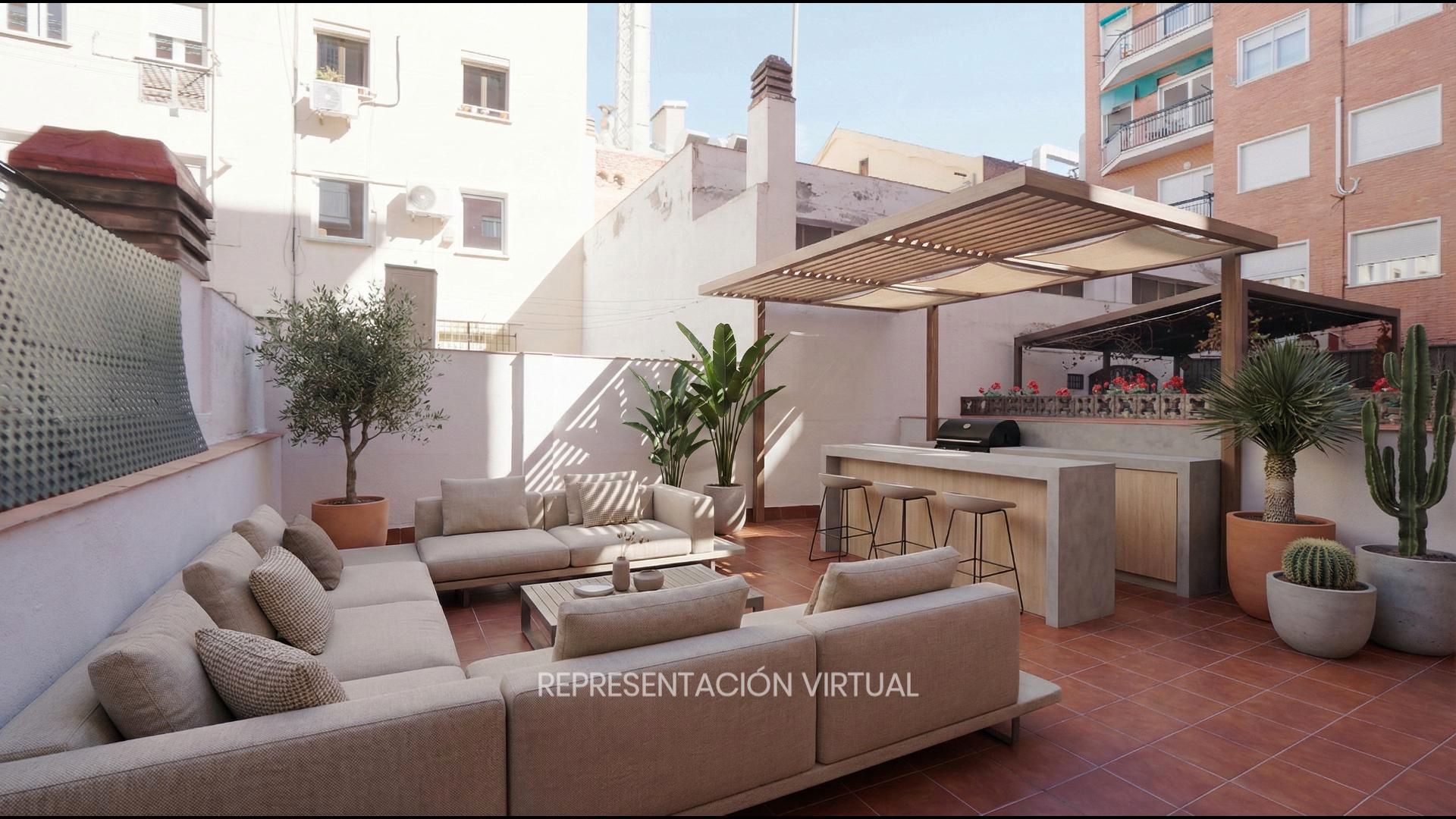 Terrasse von Wohnung zum Verkauf in  Madrid Capital mit Klimaanlage, Heizung und Terrasse