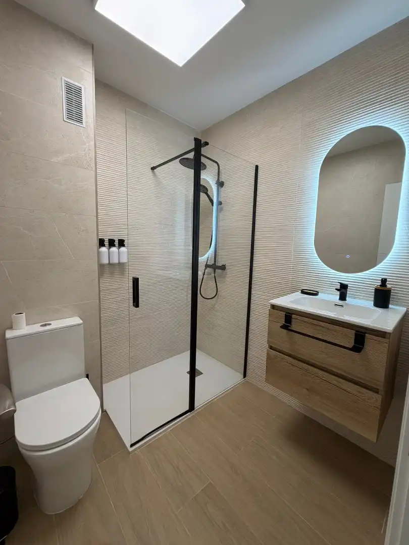 Bathroom of Flat for sale in Punta Umbría  with Air Conditioner, Heating and Parquet flooring