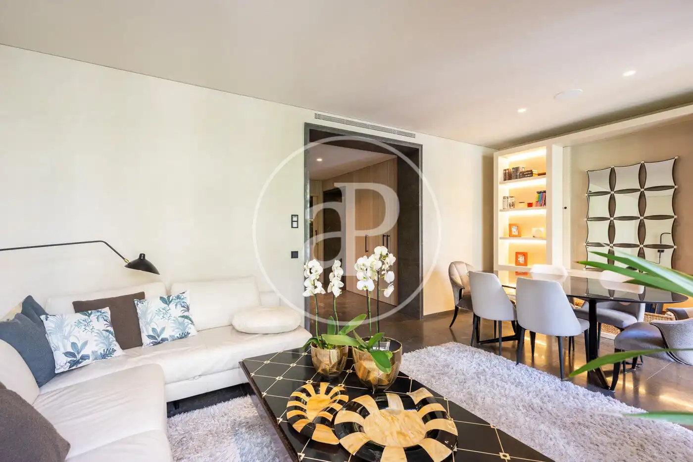 Wohnzimmer von Wohnung zum Verkauf in Barcelona mit Klimaanlage und Heizung