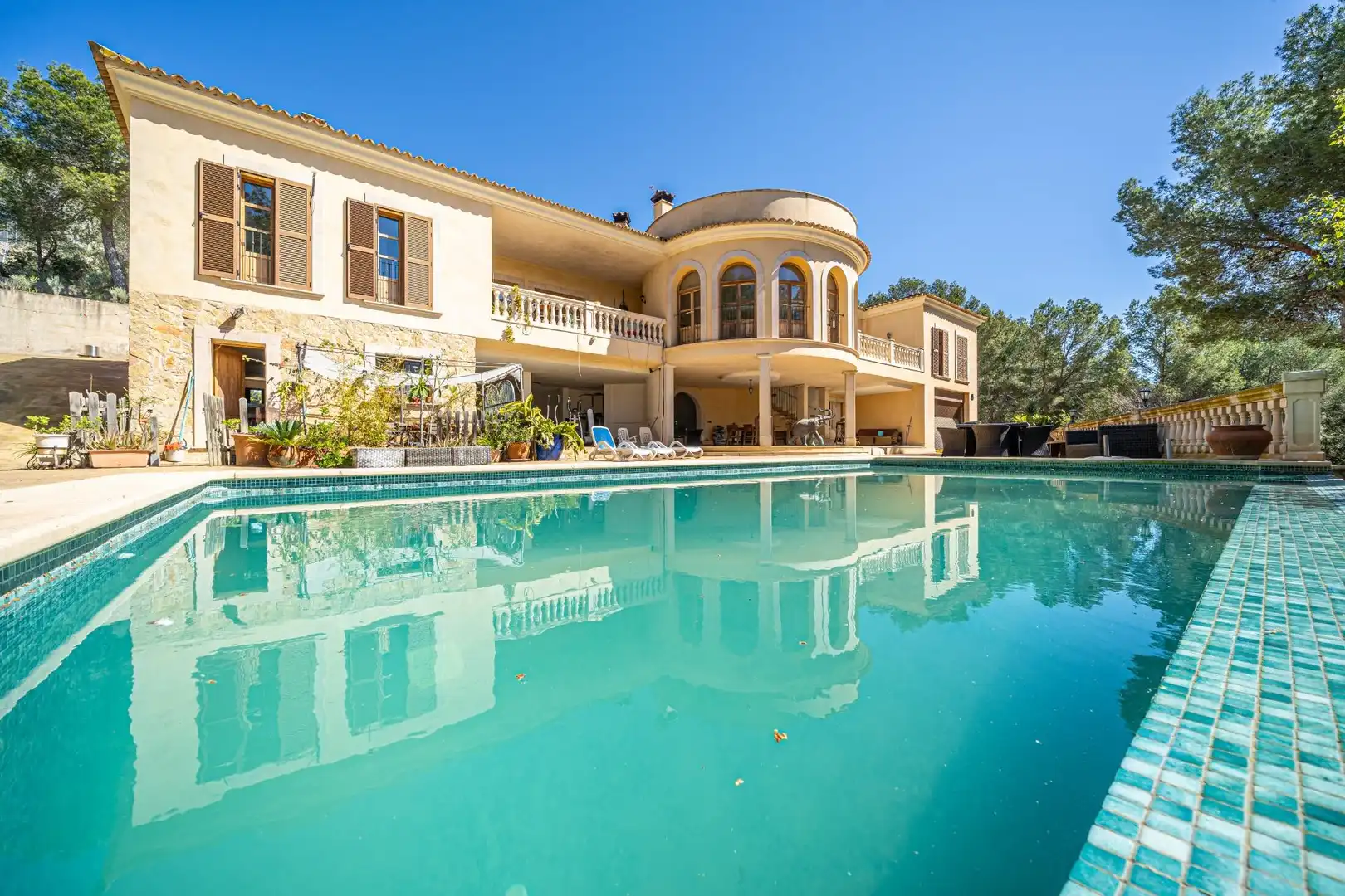 Piscina de Casa o xalet en venda en Calvià amb Aire condicionat, Calefacció i Jardí privat