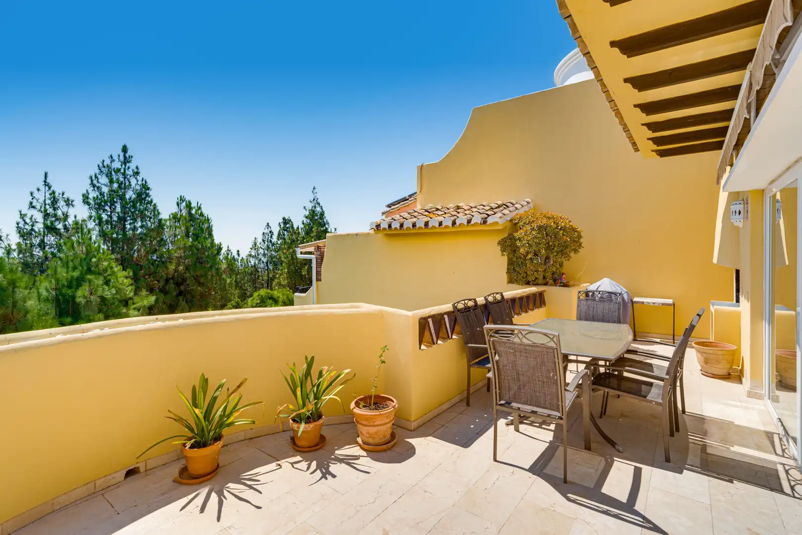 Terrassa de Casa adosada en venda en Mijas amb Aire condicionat, Jardí privat i Terrassa