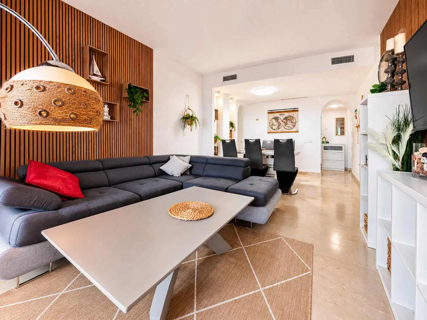 Sala de estar de Apartamento en venta en Manilva con Aire acondicionado, Calefacción y Terraza