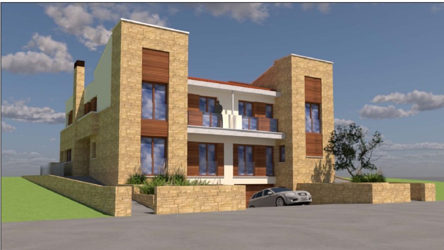 Exterior view of Single-family semi-detached for sale in Galar  with Heating, Private garden and Terrace