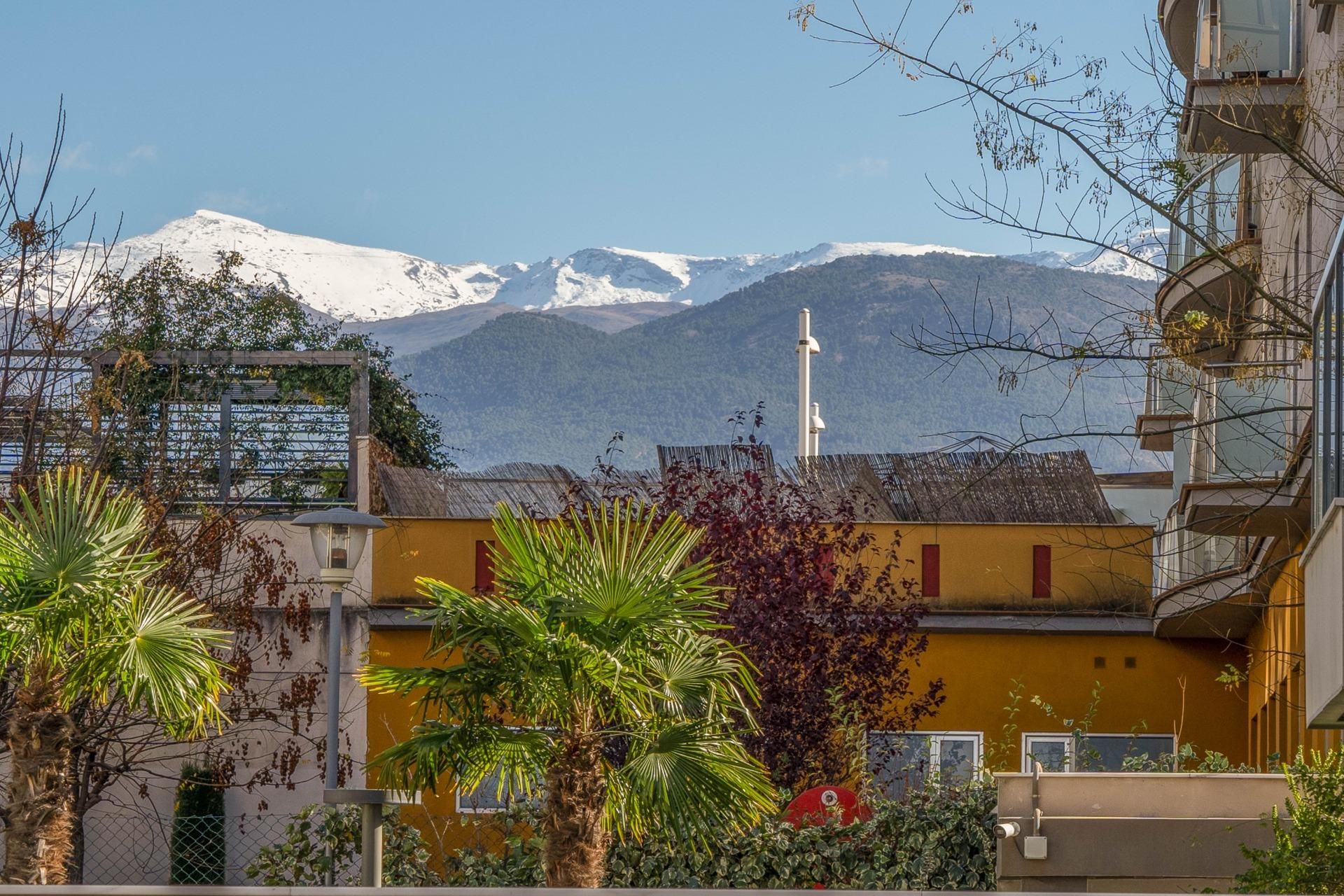 Exterior view of Flat for sale in  Granada Capital  with Air Conditioner, Heating and Private garden