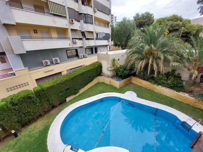 Swimming pool of Flat for sale in Roquetas de Mar  with Air Conditioner, Private garden and Terrace