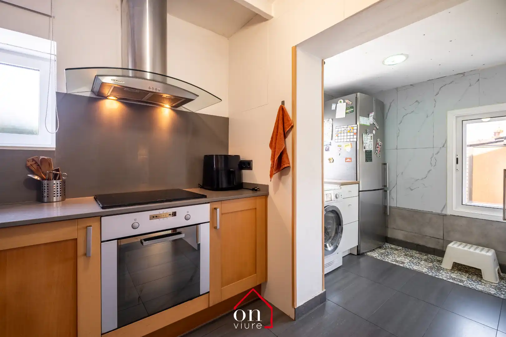 Kitchen of Ground floor for sale in Sant Cugat del Vallès  with Heating, Private garden and Terrace