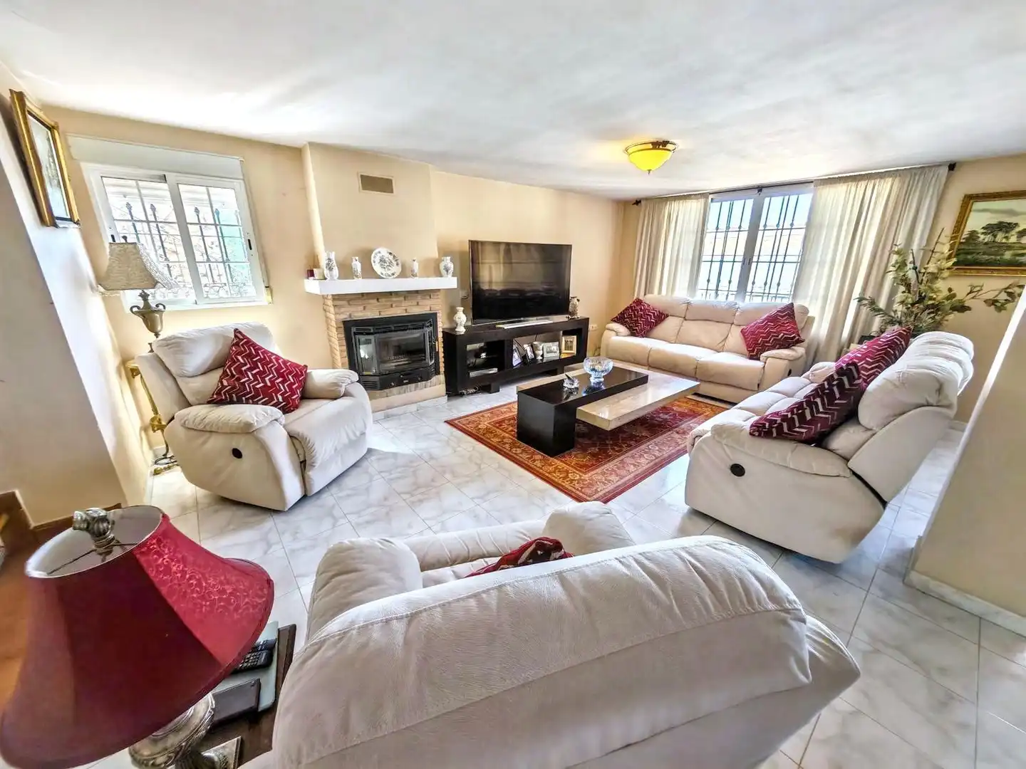 Wohnzimmer von Haus oder Chalet zum Verkauf in Alhaurín de la Torre mit Privatgarten, Terrasse und Abstellraum