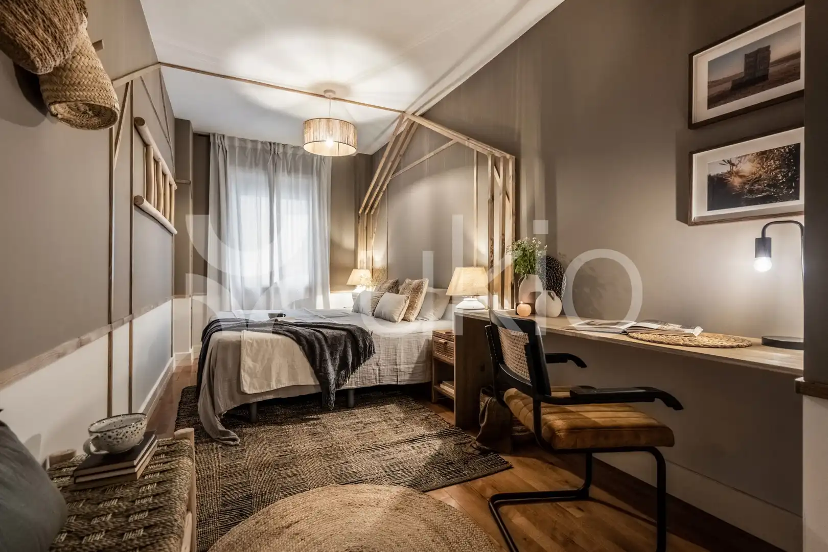 Habitación de Apartamento de alquiler en Madrid con Aire acondicionado, Calefacción y Terraza