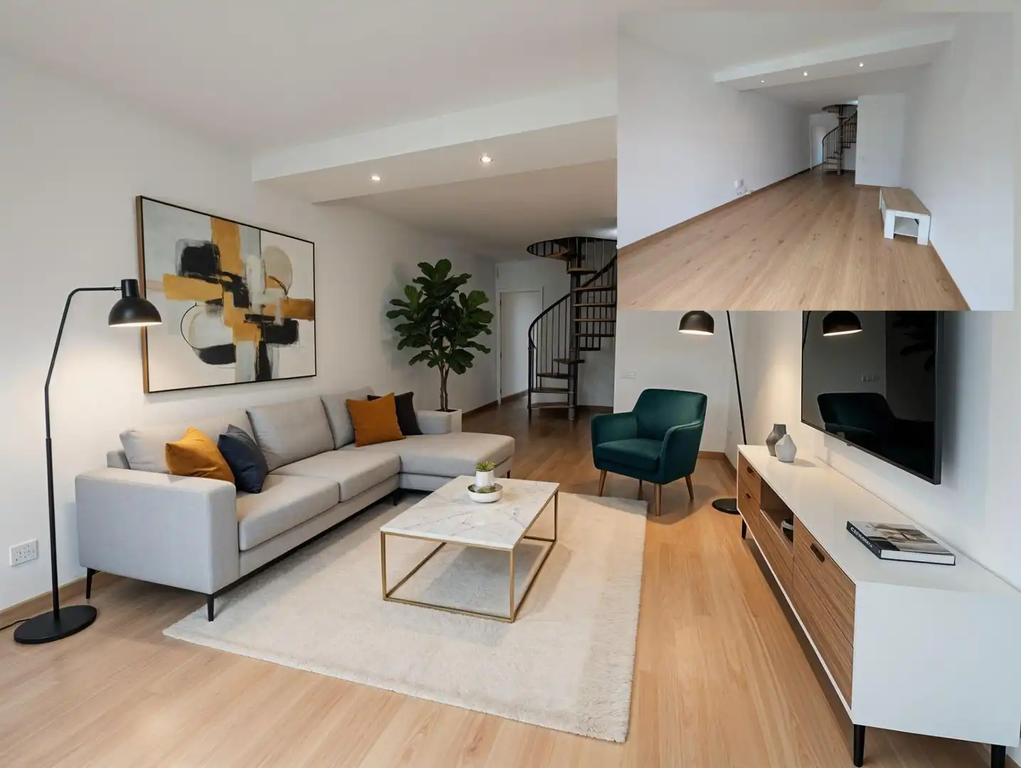 Sala de estar de Dúplex en venta en Sant Vicenç Dels Horts con Aire acondicionado, Calefacción y Terraza