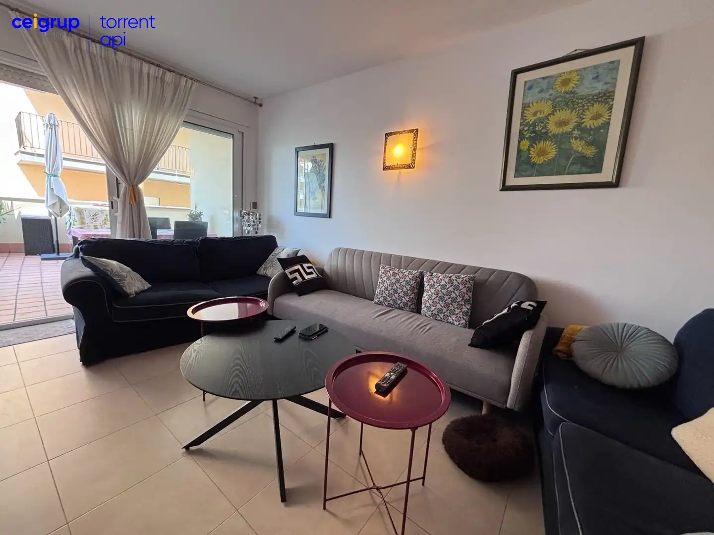 Sala de estar de Piso en venta en L'Escala con Aire acondicionado, Calefacción y Terraza