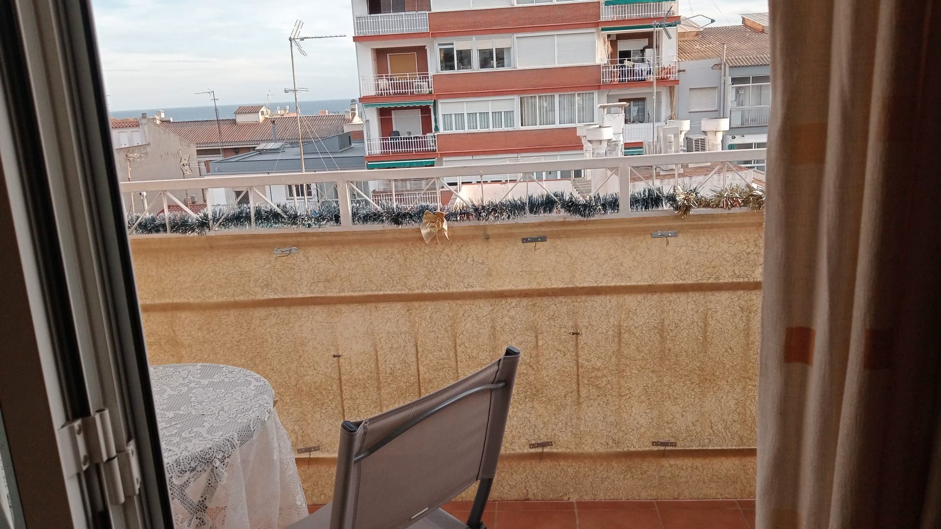 Balcony of Flat to rent in Premià de Mar  with Air Conditioner, Heating and Furnished