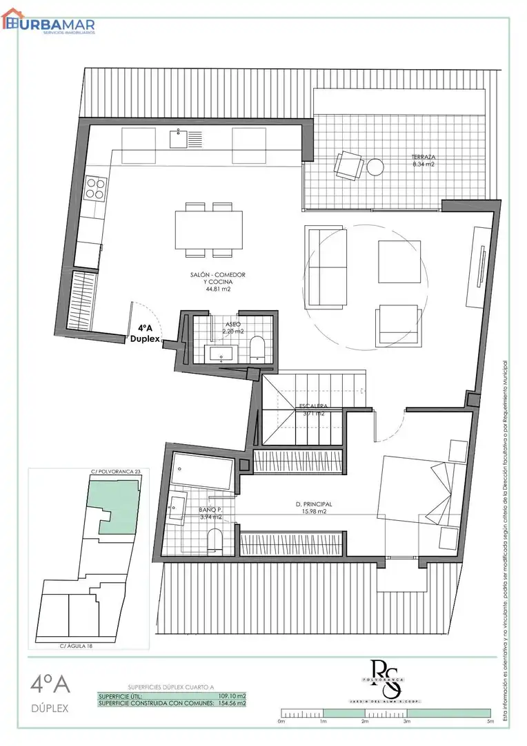 Dachboden zum Verkauf in Leganés mit Klimaanlage, Heizung und Terrasse