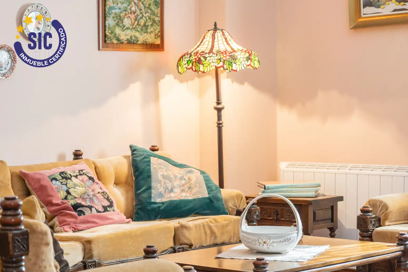 Sala de estar de Casa o chalet en venta en Hontecillas con Calefacción, Terraza y Amueblado