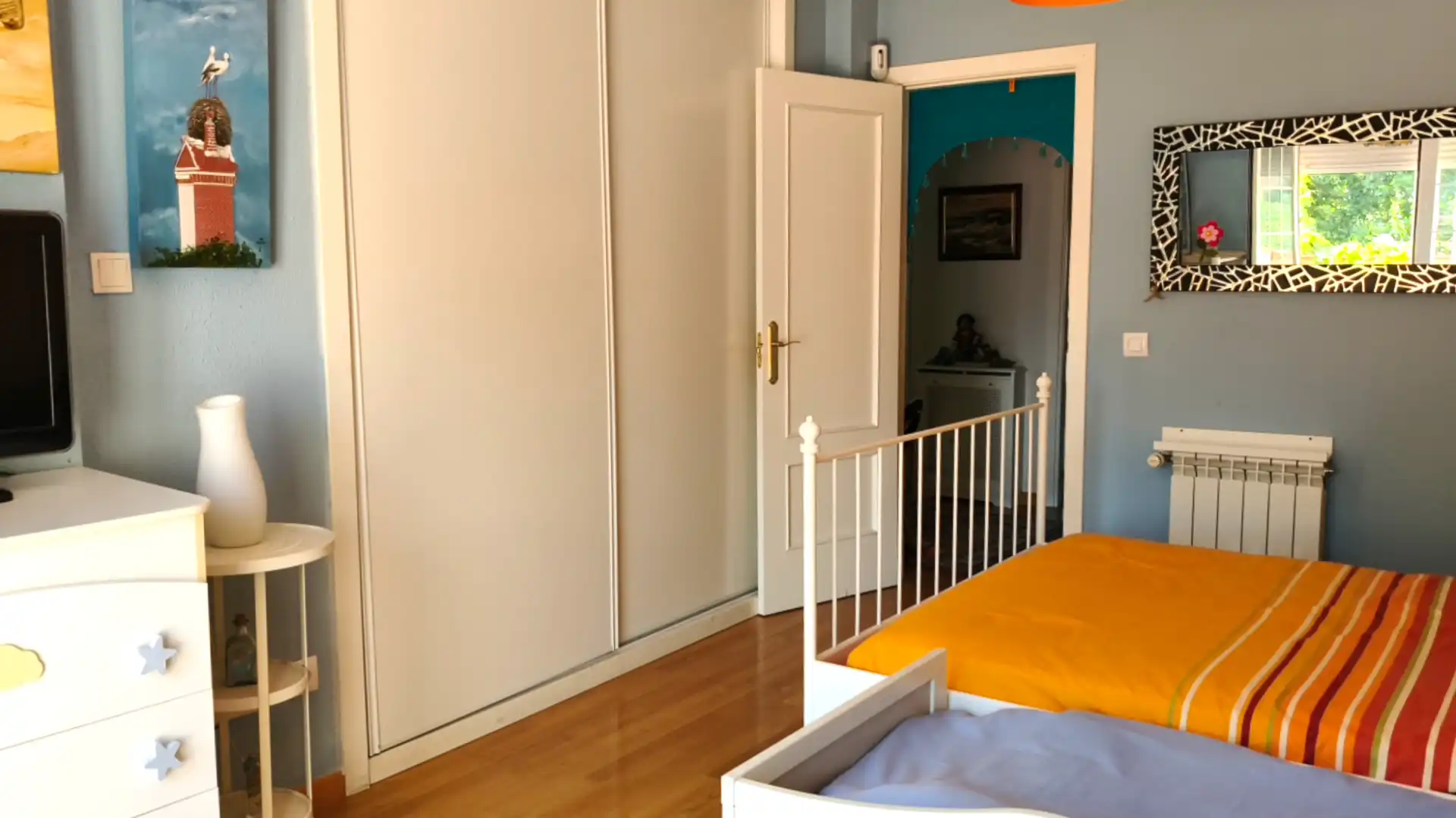 Habitación de Casa adosada en venta en Rivas-Vaciamadrid con Aire acondicionado, Calefacción y Jardín privado