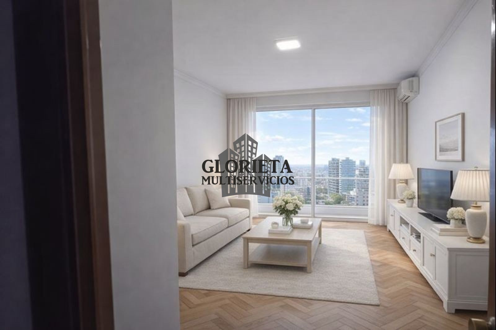 Living room of Flat for sale in Vigo   with Air Conditioner, Heating and Parquet flooring
