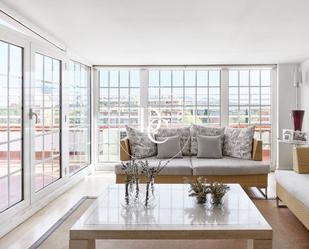 Living room of Attic for sale in  Barcelona Capital  with Air Conditioner, Heating and Terrace