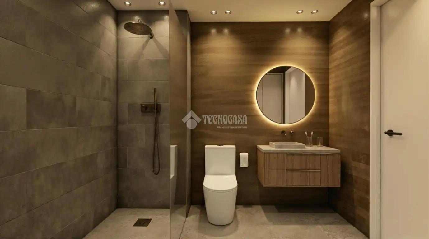Baño de Casa adosada en venta en Sant Adrià de Besòs con Aire acondicionado, Calefacción y Terraza