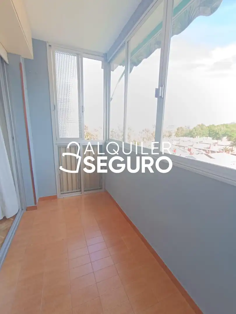Bedroom of Flat for rent in Madrid  with Air Conditioner, Heating and Terrace