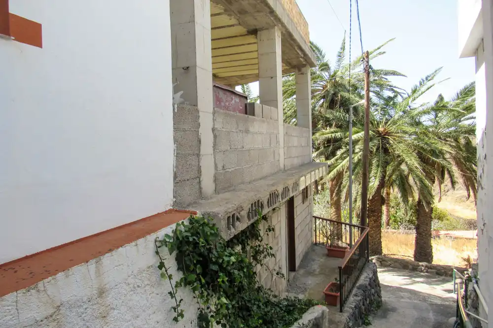 Vista exterior de Casa o chalet en venta en Vallehermoso con Terraza