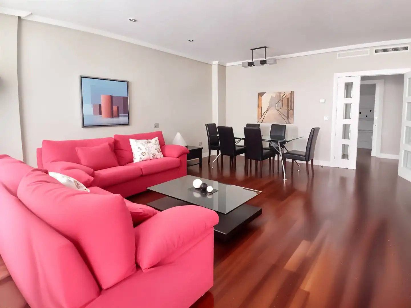 Sala de estar de Piso de alquiler en Cartagena con Aire acondicionado, Calefacción y Parquet