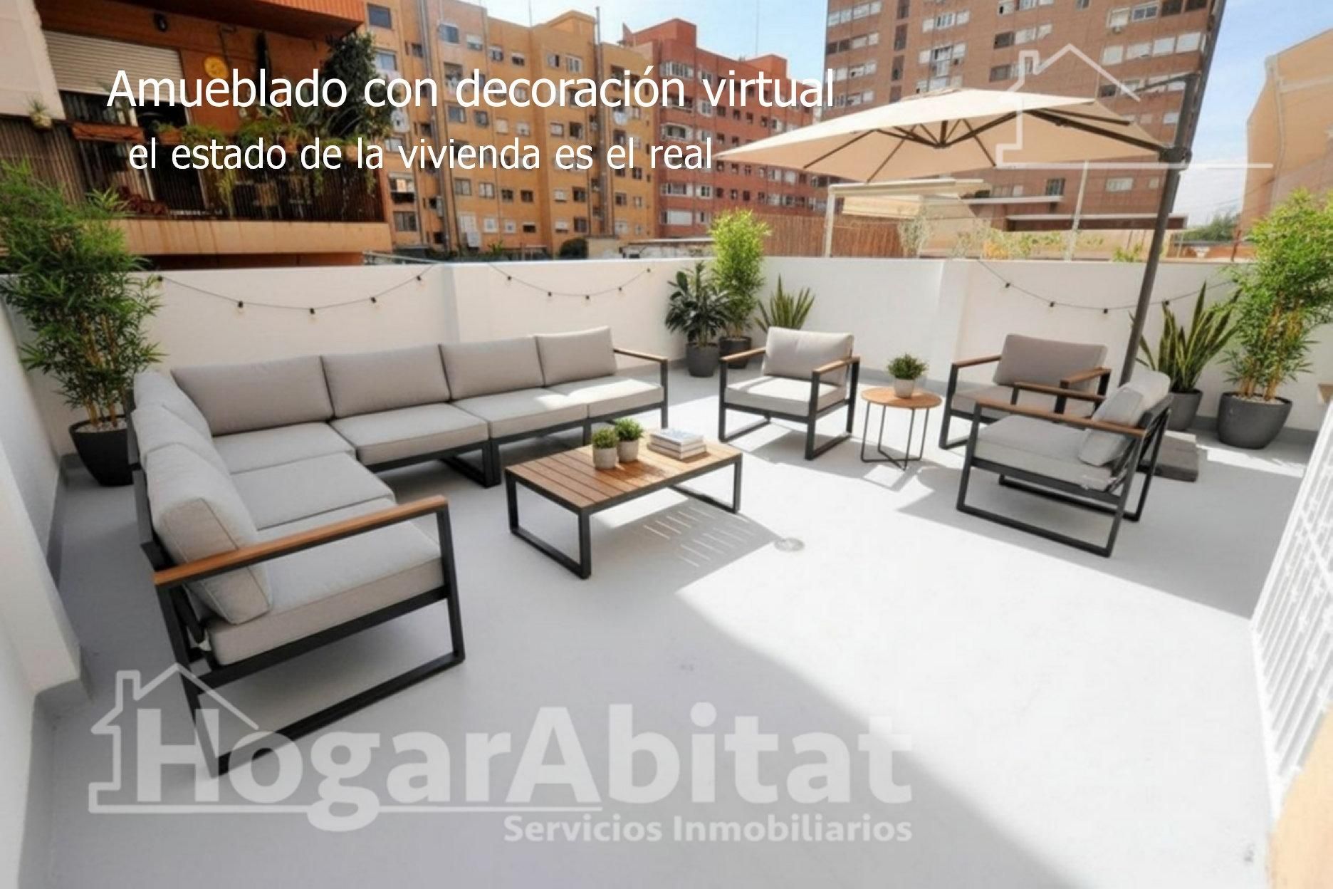 Terrace of Flat for sale in  Valencia Capital  with Air Conditioner, Heating and Terrace