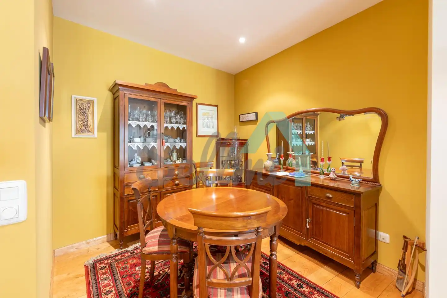 Dining room of Flat for sale in Oviedo   with Heating, Parquet flooring and Terrace