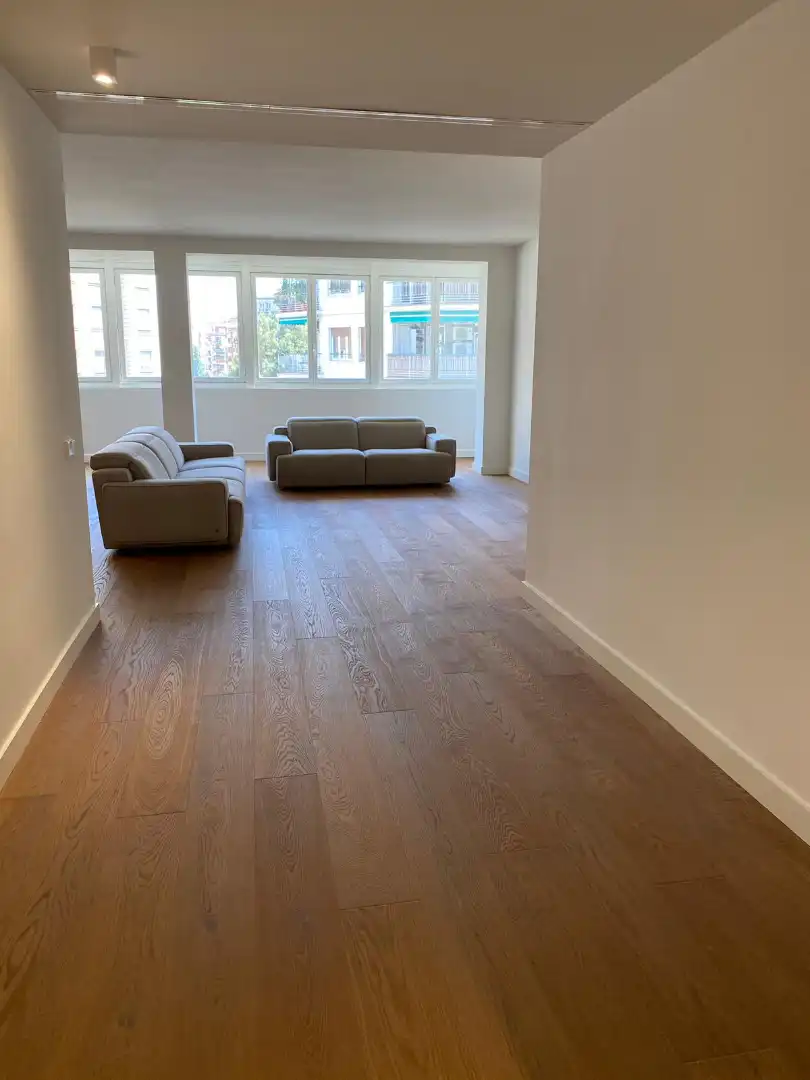 Wohnzimmer von Wohnung zur Miete in Barcelona mit Klimaanlage, Heizung und Parkett