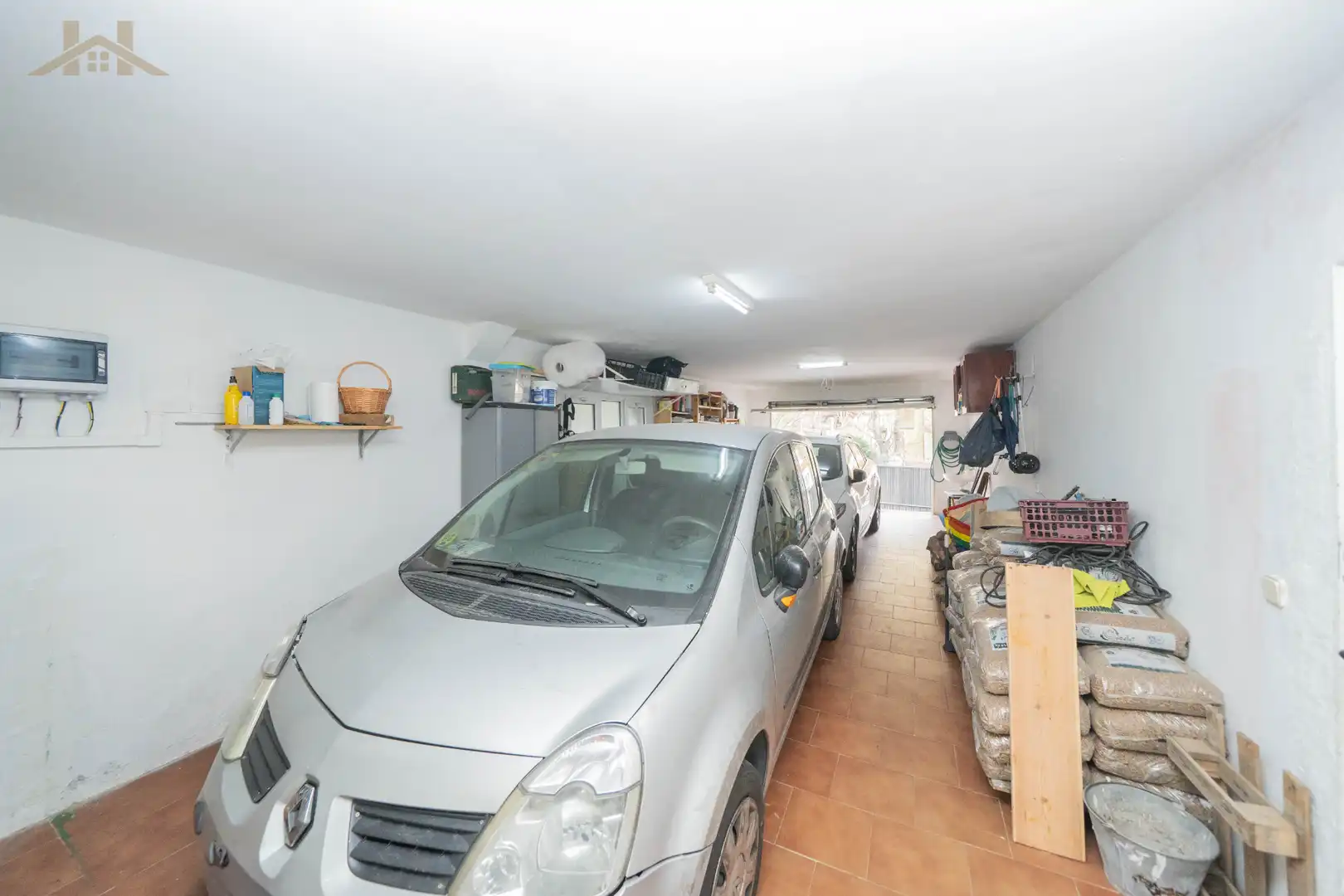 Parking of Houses for sale in Manzanares El Real  with Heating, Private garden and Storage room