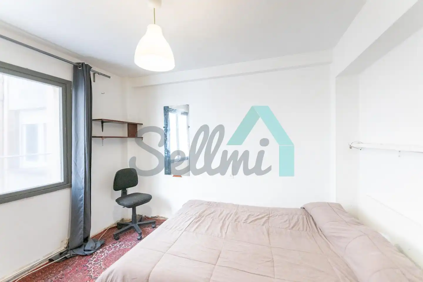 Schlafzimmer von Wohnung zur Miete in Gijón  mit Heizung, Terrasse und Möbliert