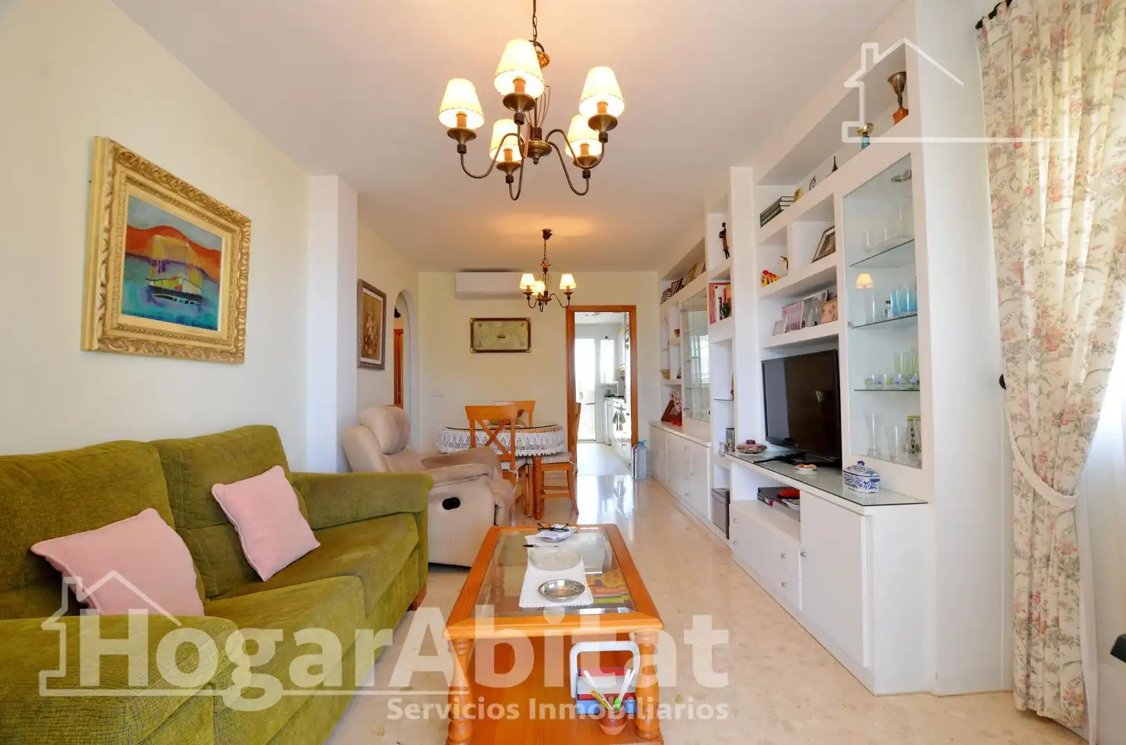 Sala d'estar de Àtic en venda en Daimús amb Aire condicionat, Calefacció i Terrassa