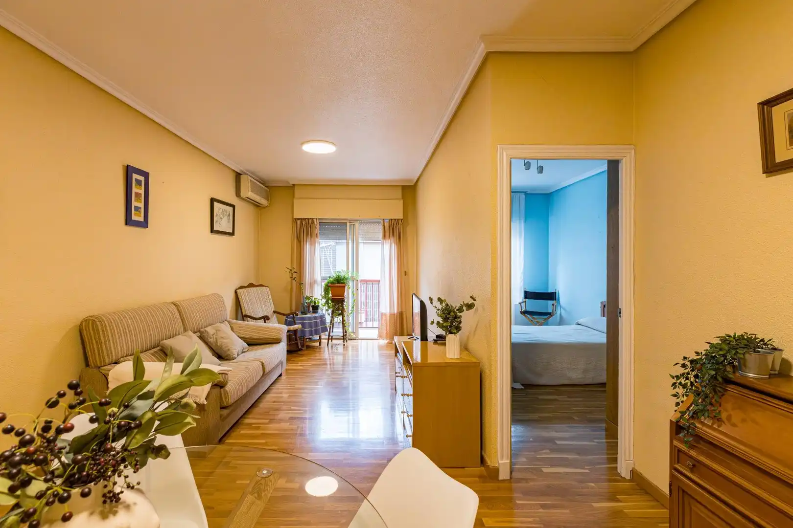 Sala de estar de Piso en venta en Murcia con Aire acondicionado, Parquet y Trastero