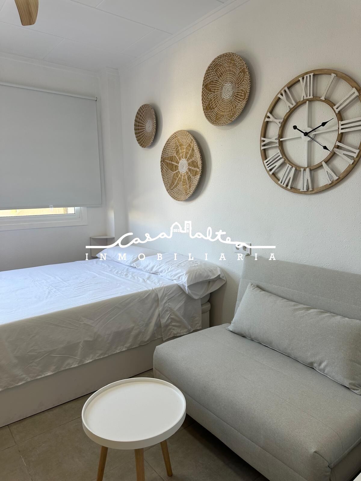 Bedroom of Study to rent in Calpe / Calp  with Air Conditioner, Private garden and Community pool
