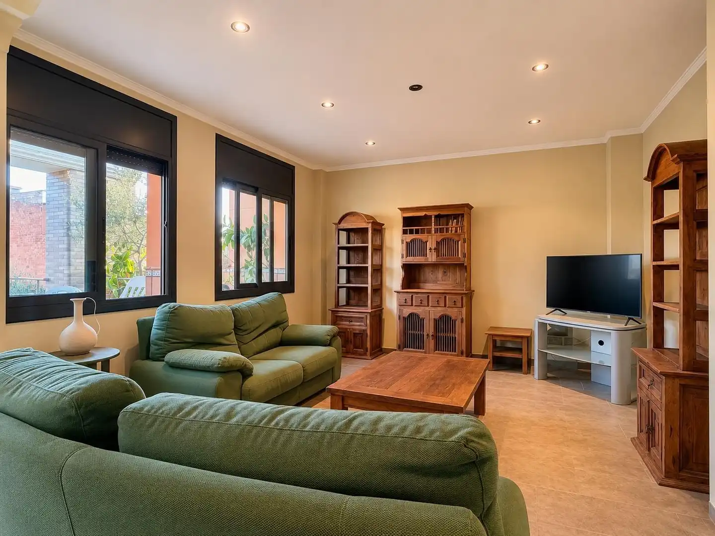 Sala d'estar de Casa o xalet en venda en Les Franqueses del Vallès amb Calefacció, Terrassa i Balcó