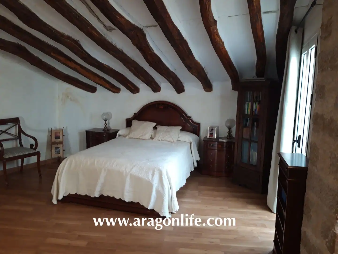 Habitación de Casa o chalet en venta en Caspe con Aire acondicionado, Parquet y Amueblado