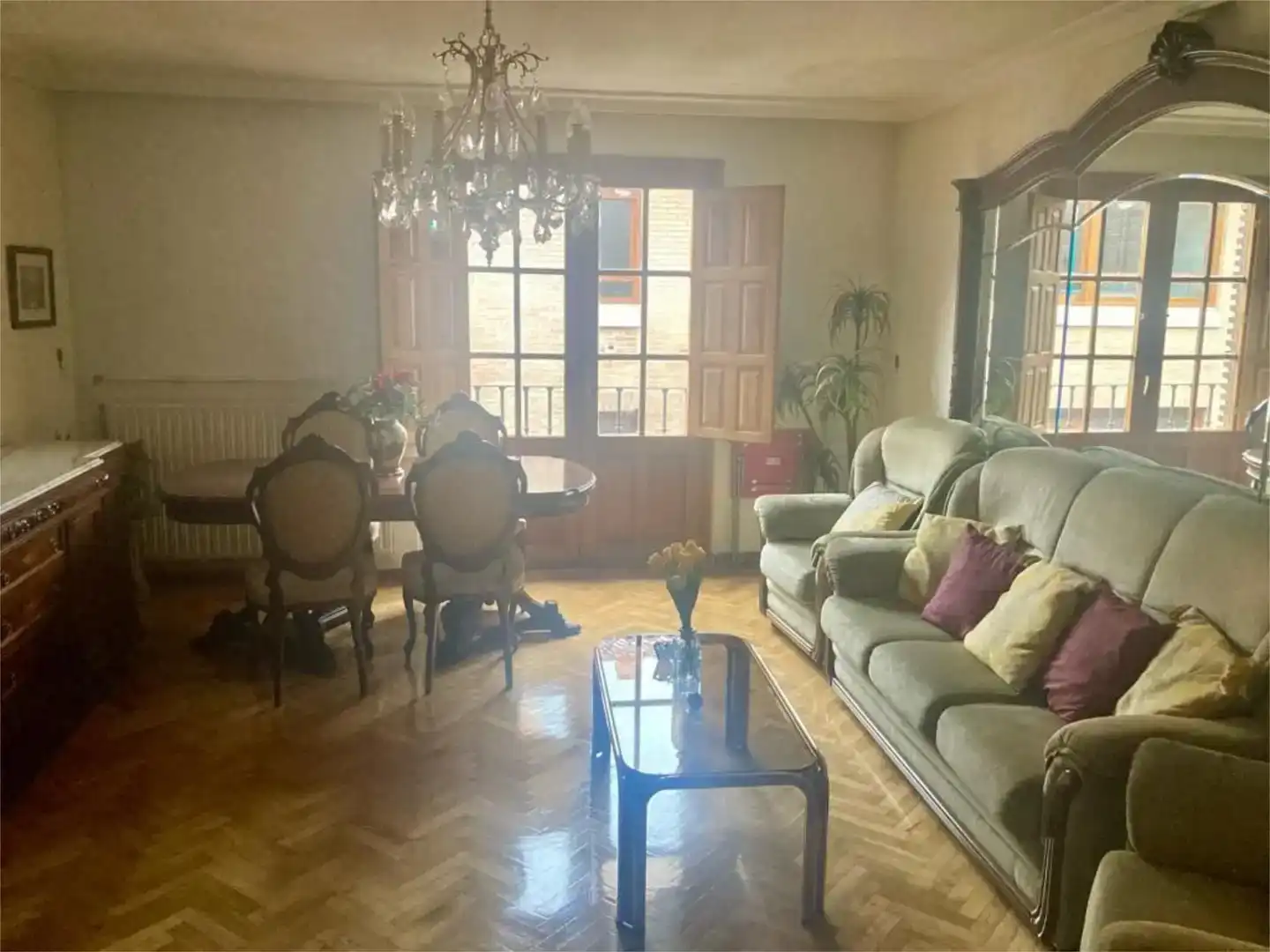 Wohnzimmer von Wohnung zur Miete in Palencia Capital mit Balkon