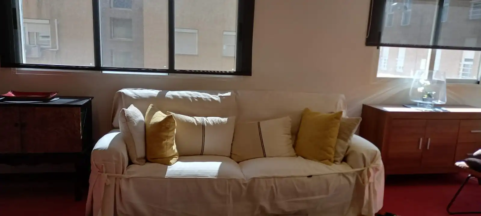 Living room of Flat for rent in Sagunto / Sagunt  with Air Conditioner, Heating and Furnished