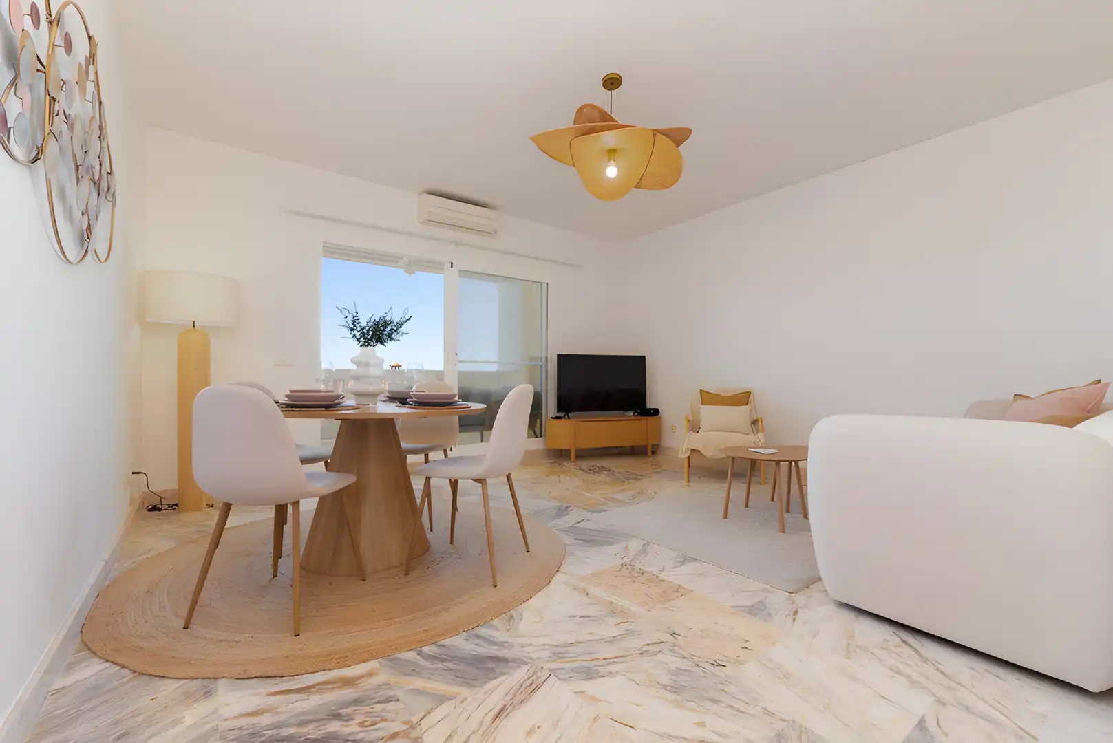 Sala d'estar de Apartament en venda en Mijas amb Aire condicionat, Calefacció i Terrassa
