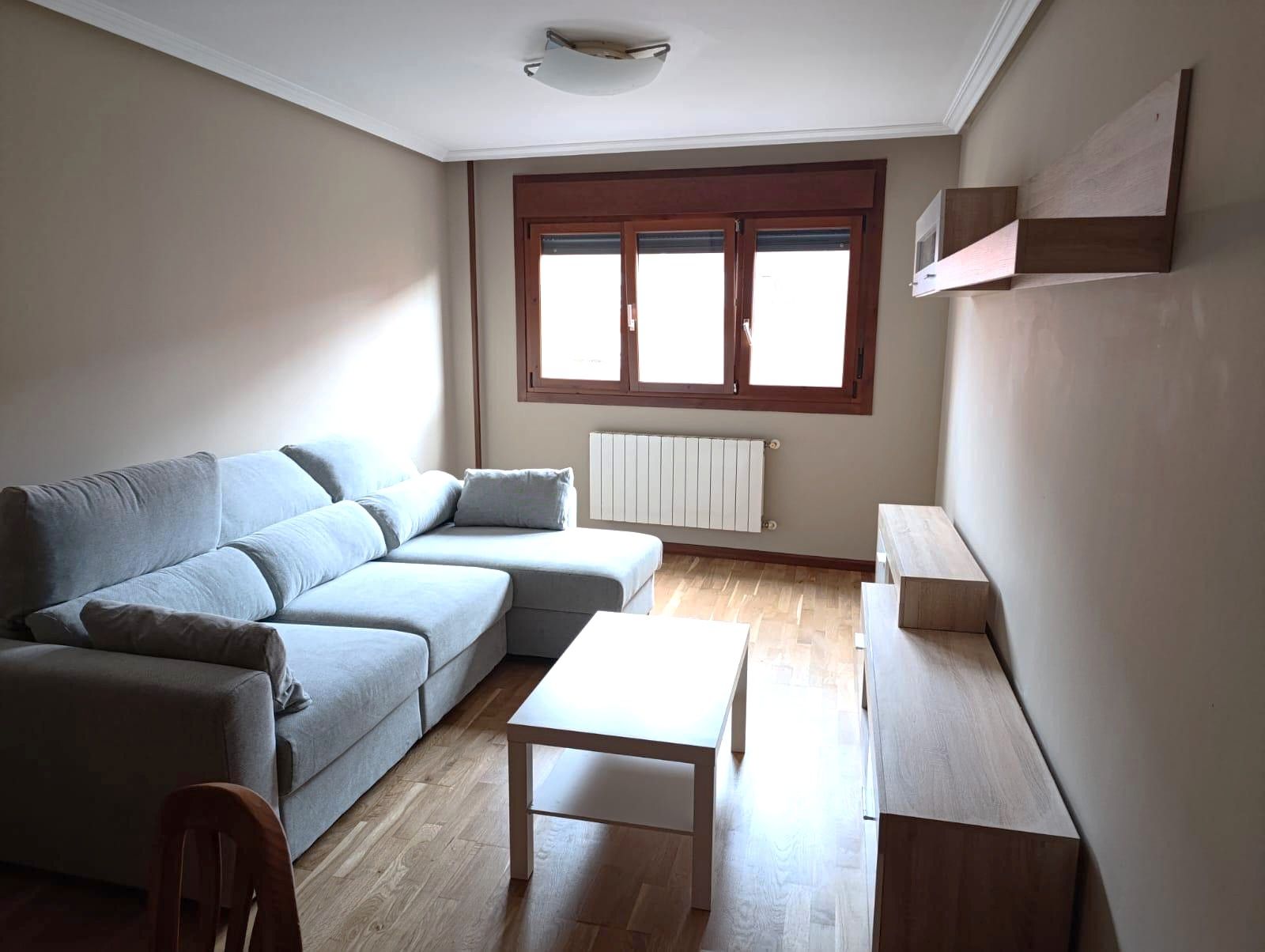 Sala d'estar de Apartament de lloguer en Gijón  amb Calefacció i Moblat