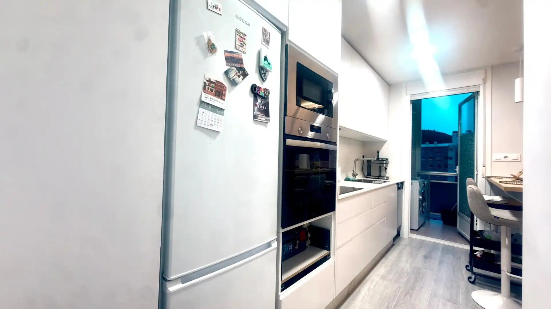 Kitchen of Flat for sale in Ourense Capital   with Heating, Parquet flooring and Furnished