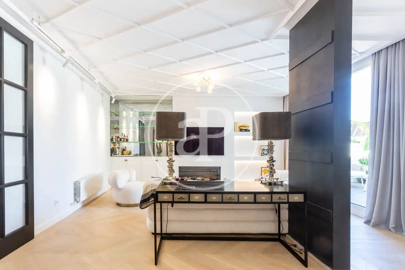 Sala de estar de Piso de alquiler en Barcelona con Aire acondicionado, Calefacción y Terraza