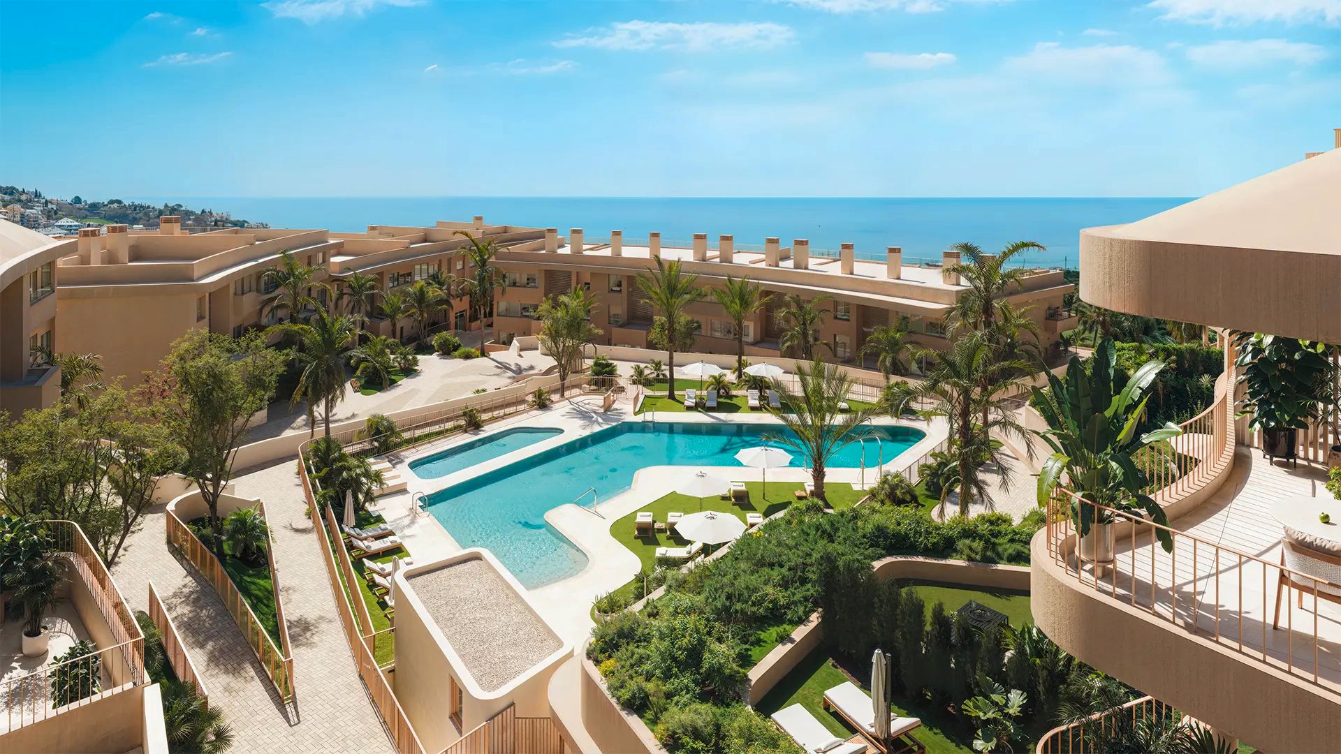 Garden of Apartment for sale in Fuengirola  with Air Conditioner, Heating and Terrace