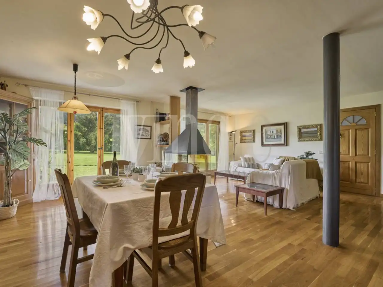Dining room of Detached homes for sale in Puigcerdà  with Heating, Parquet flooring and Terrace